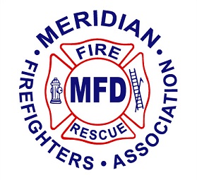 Meridian Firefighters Association logo