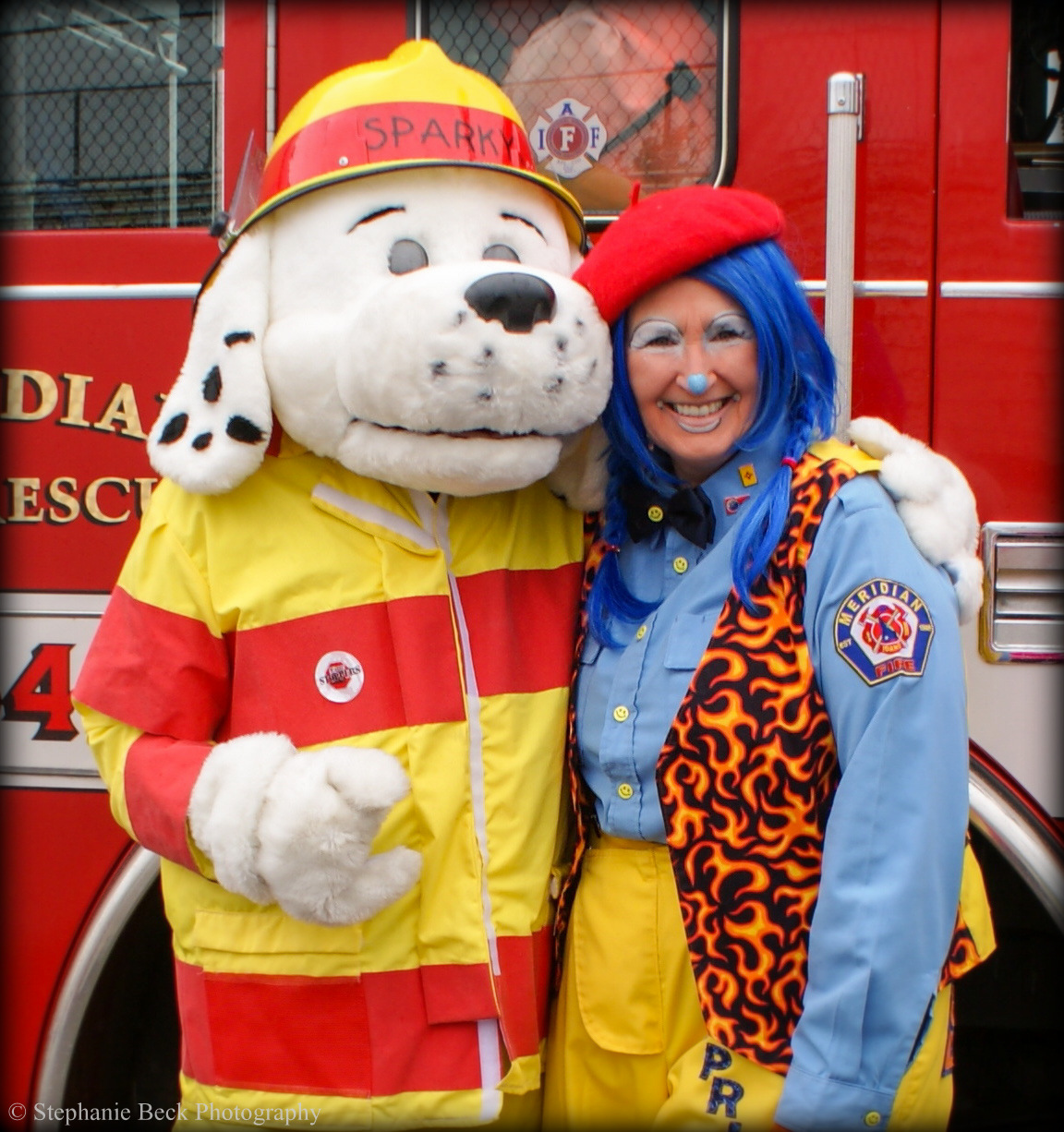 Sparky the dog- mascot for public education about fire safety
