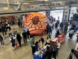 Community event with multiple vendor booths.