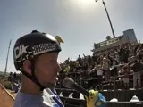 Joey Cordova speaking in front of a crowd