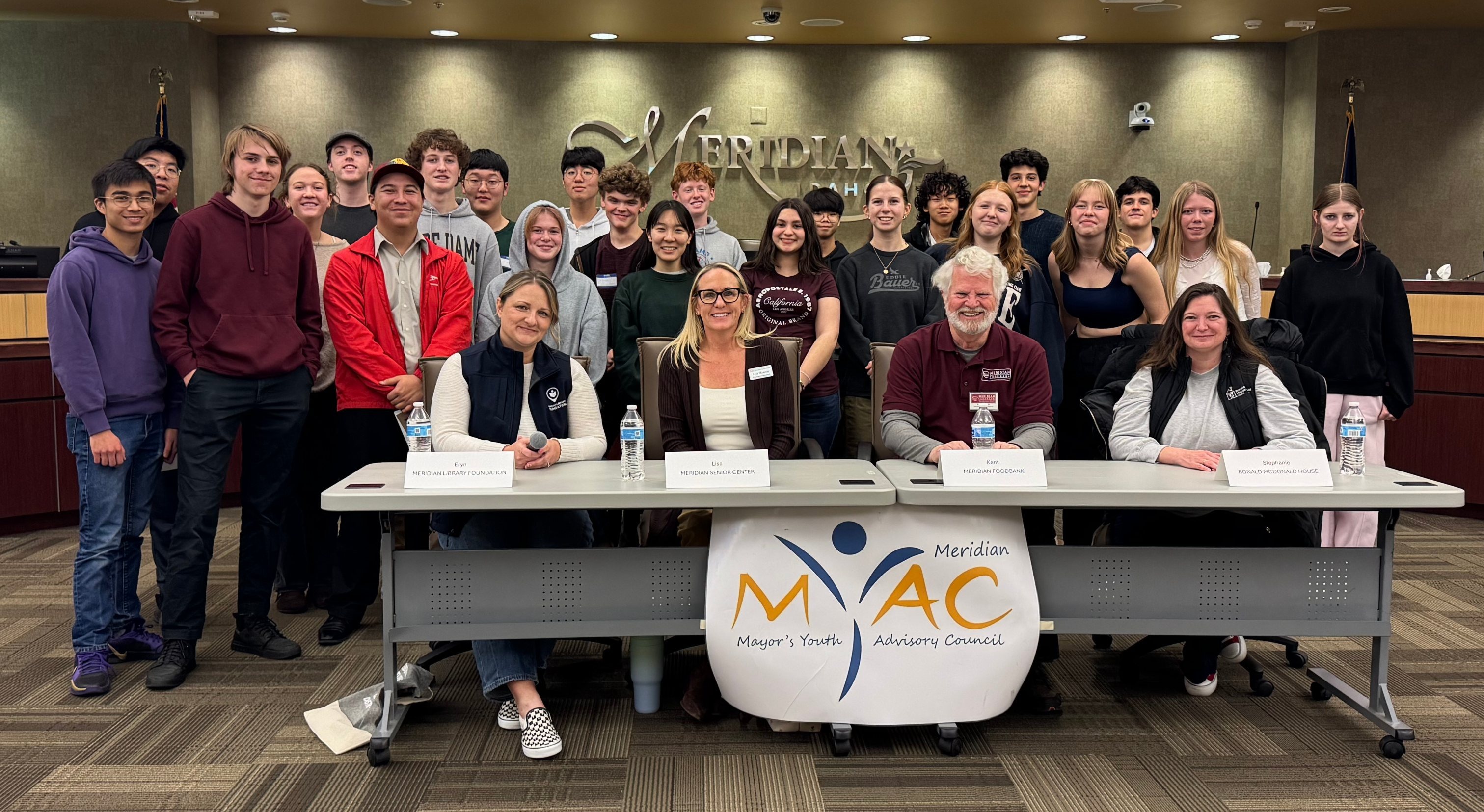 Mayor’s Youth Advisory Council in Council Chambers
