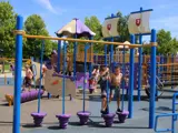 Kids playing on playground