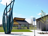 Metal Sculpture with Pheasant 