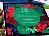 Park sign with park history details