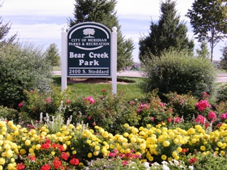 sign marking entrance at Bear Creek Park
