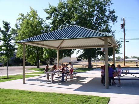 picnic shelter at Centennial Park