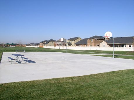 Basketball court at Champion Park
