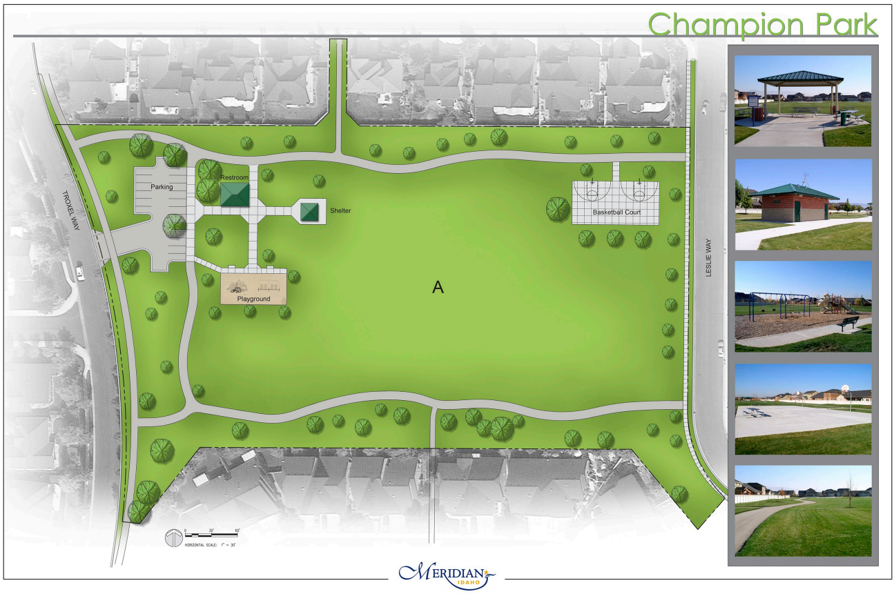 drawing of Champion park
