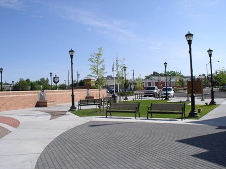 benches at City Hall Plaza