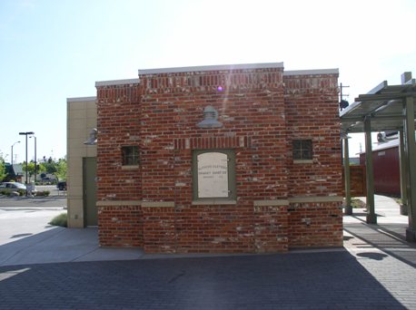 Heritage pavilion and restrooms at City Hall Plaza