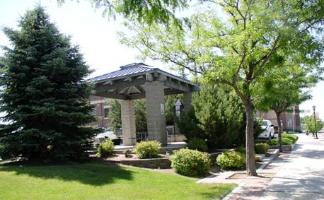 picnic shelter at Cox Monument