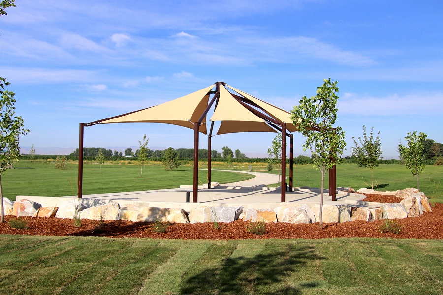 Shaded shelter at Discovery Park