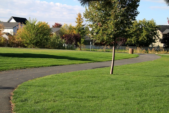 Walking path at Fuller Park