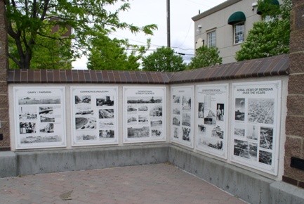 Historical text and photos at Generations Plaza