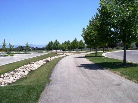 walking path at Heroes Park