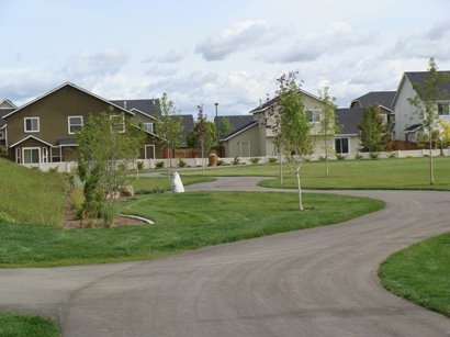 walking path at Heroes Park