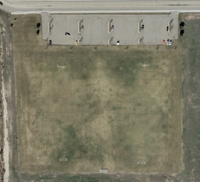 Aerial view of Jabil fields