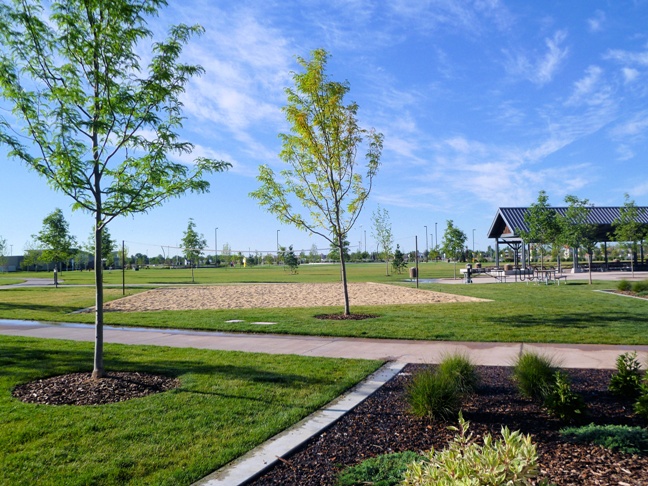 sand volleyball court at Julius M. Kleiner Memorial Park