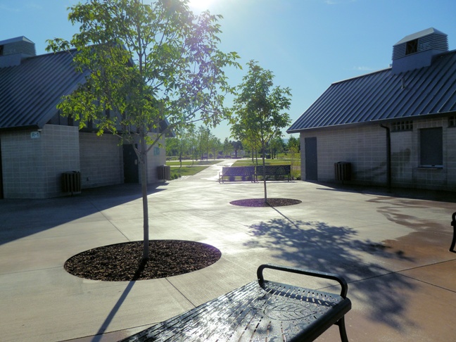 restrooms & concessions building at Julius M. Kleiner Memorial Park