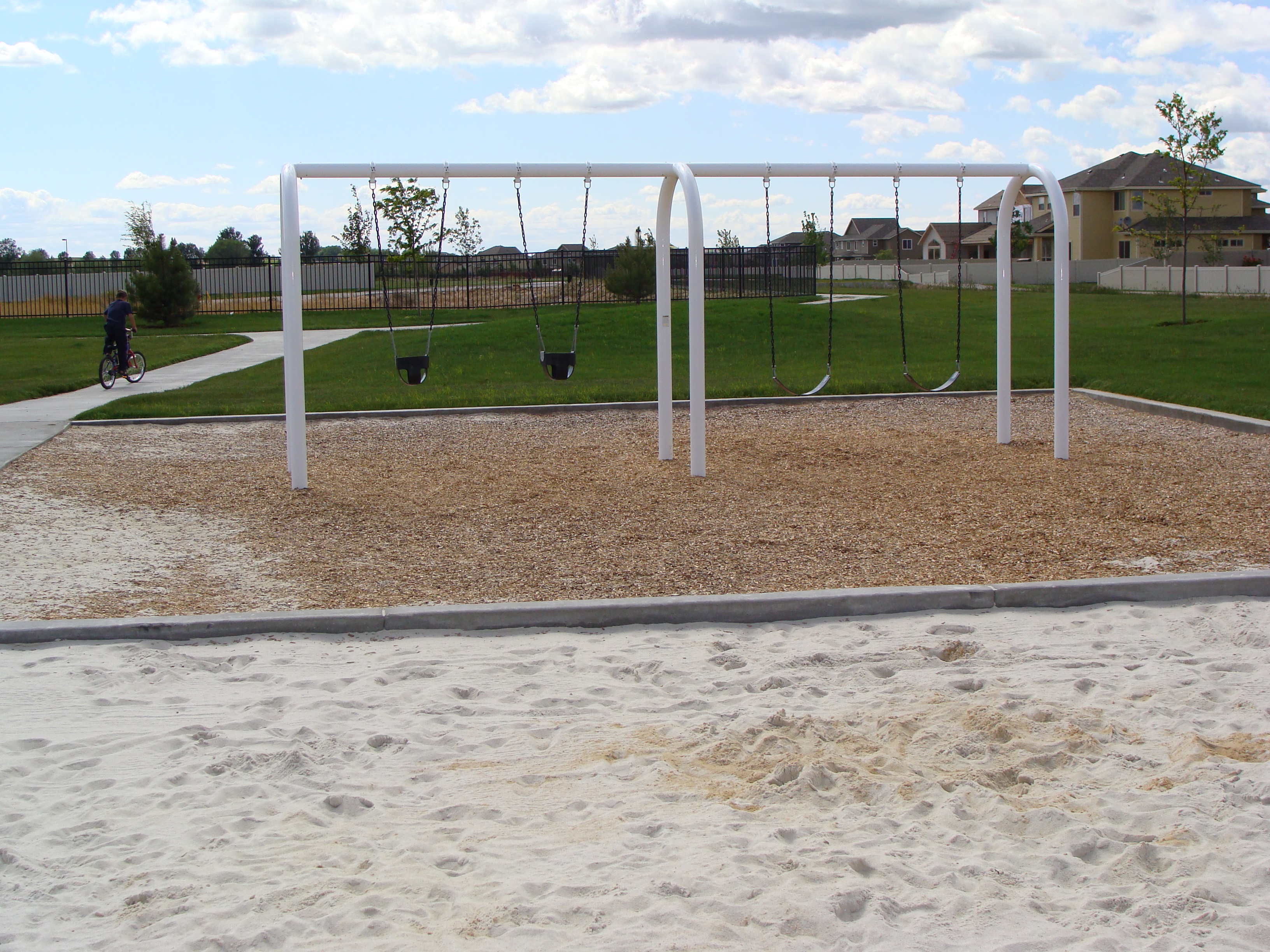 swings at Renaissance Park