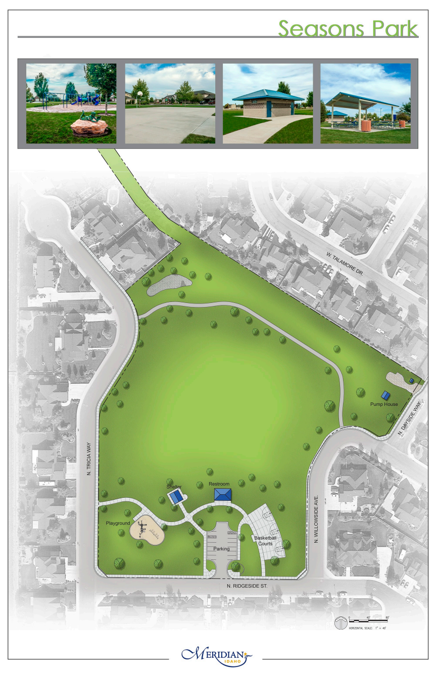 drawing of Seasons Park site