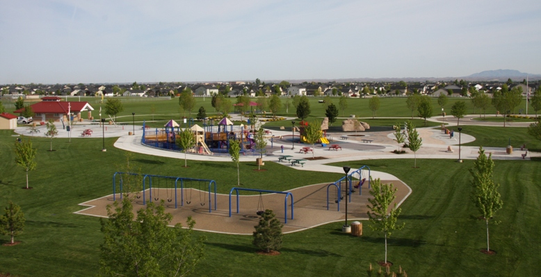 Aerial view of Settler's Park