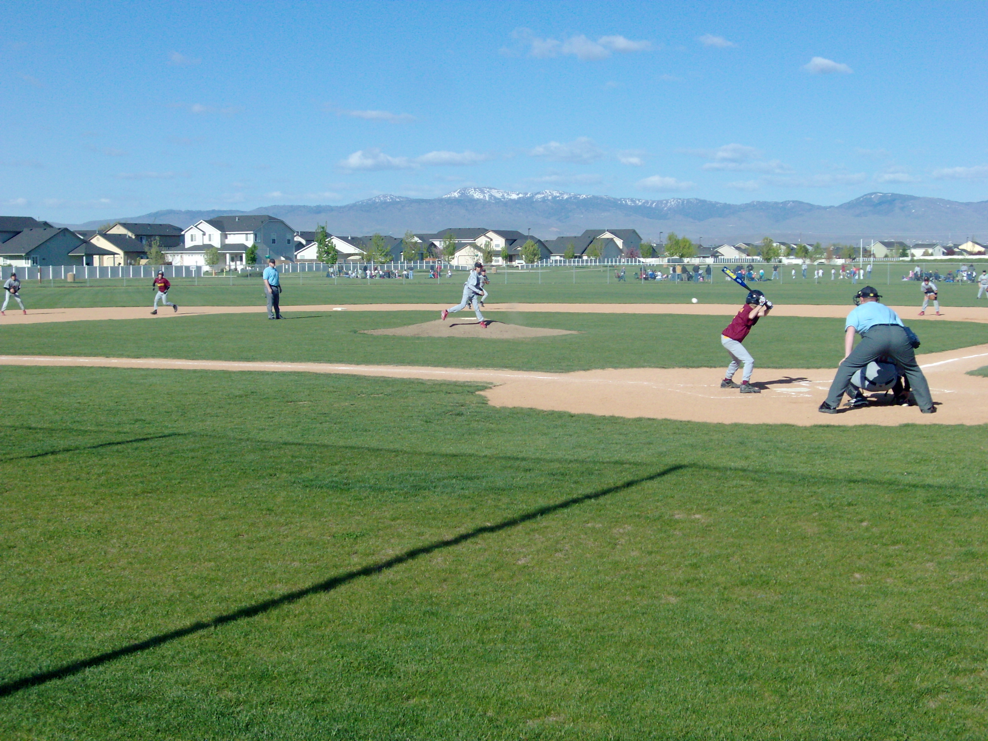 Baseball/softball fields at Settler's Park