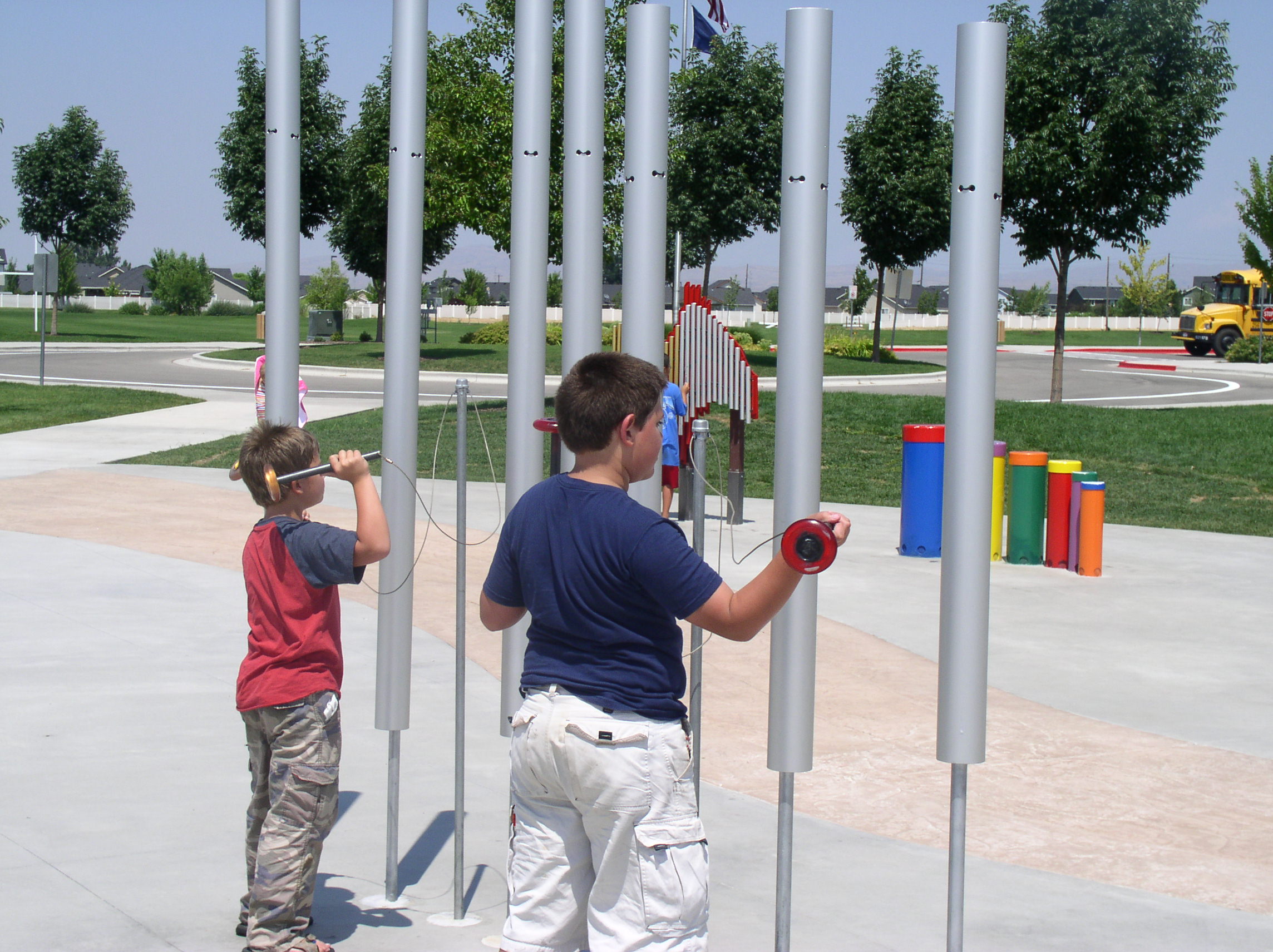 sound garden at Settler's Park