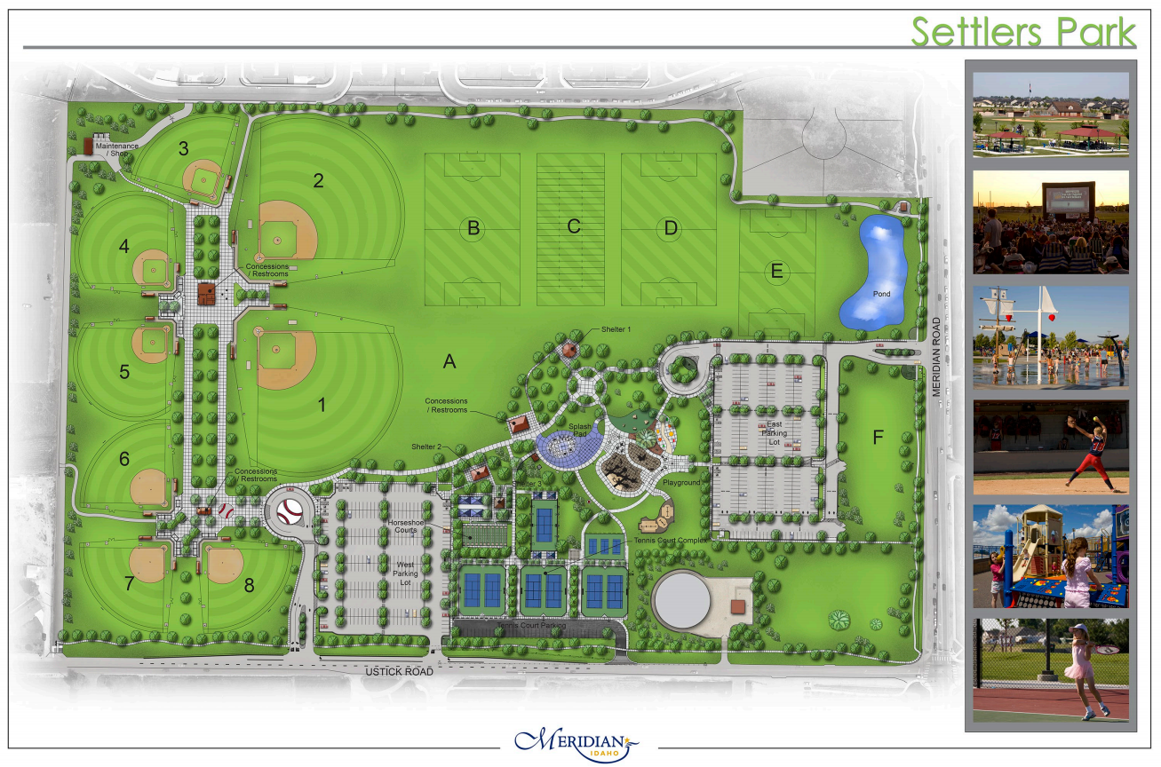 drawing of Settlers Park