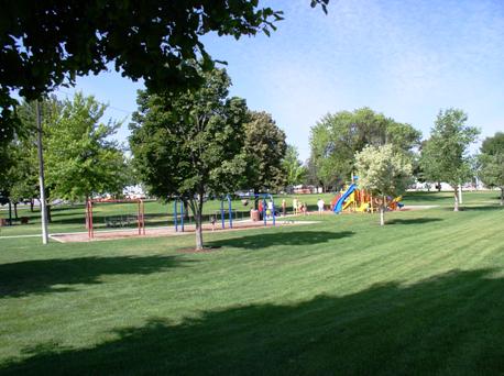 field and playground at Storey Park