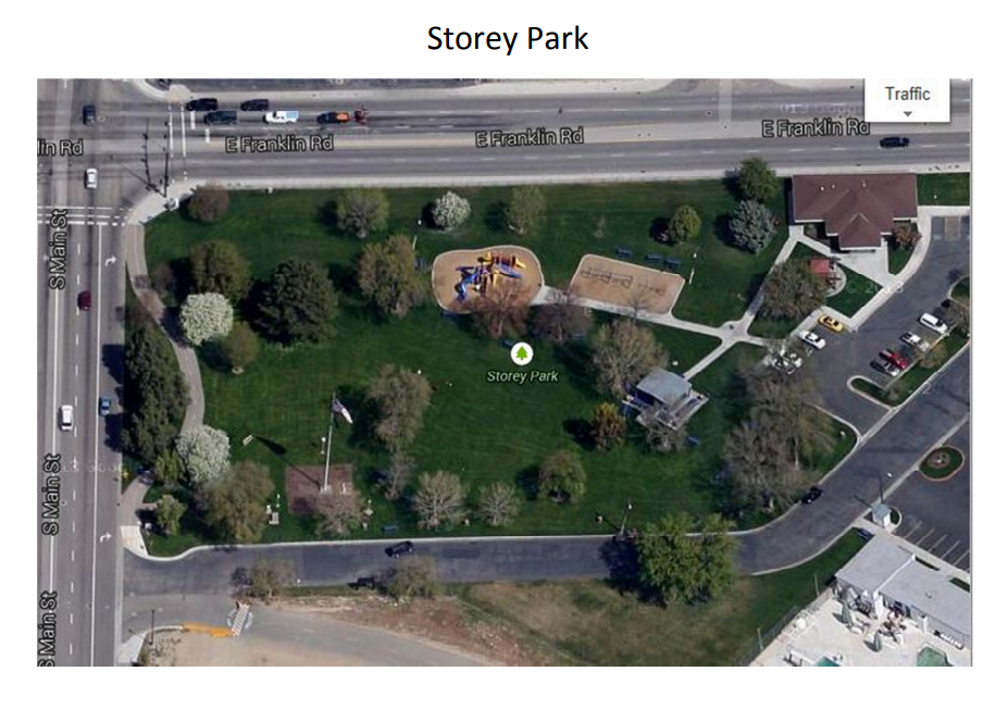 drawing of Storey park