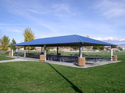 large shelter at Tully Park