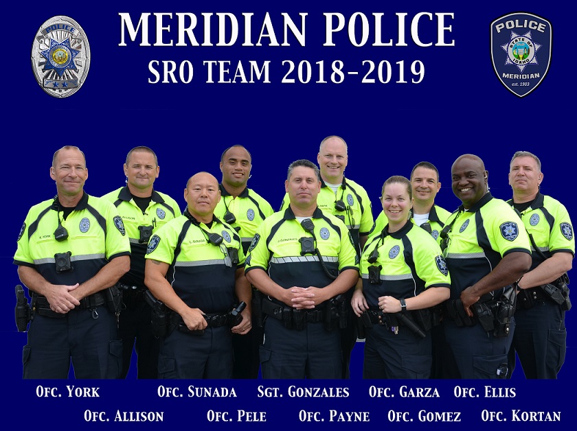 group photo of School Resource Officers