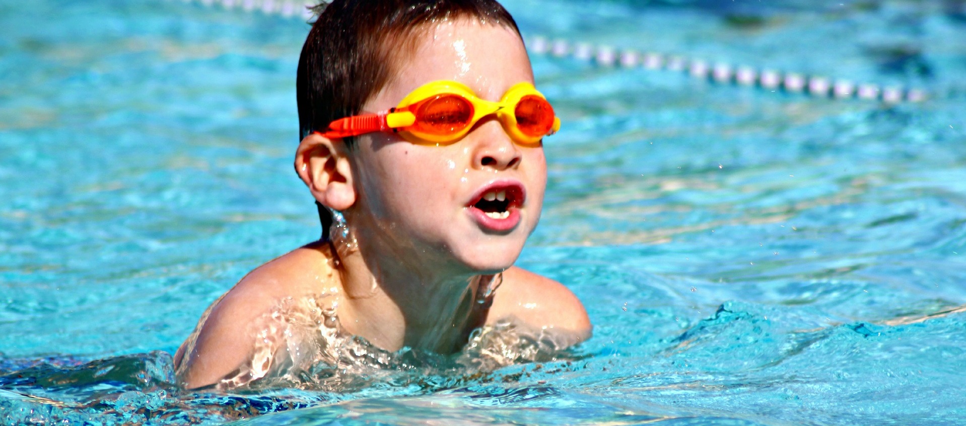 boy swimming